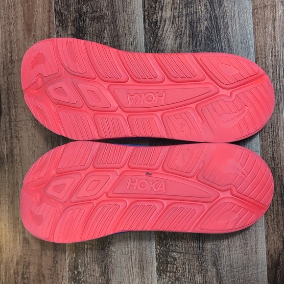 Hoka Ora Recovery Slide 3 Bellwhether Blue - Red Alert Size 12.0 - Picture 6 of 10